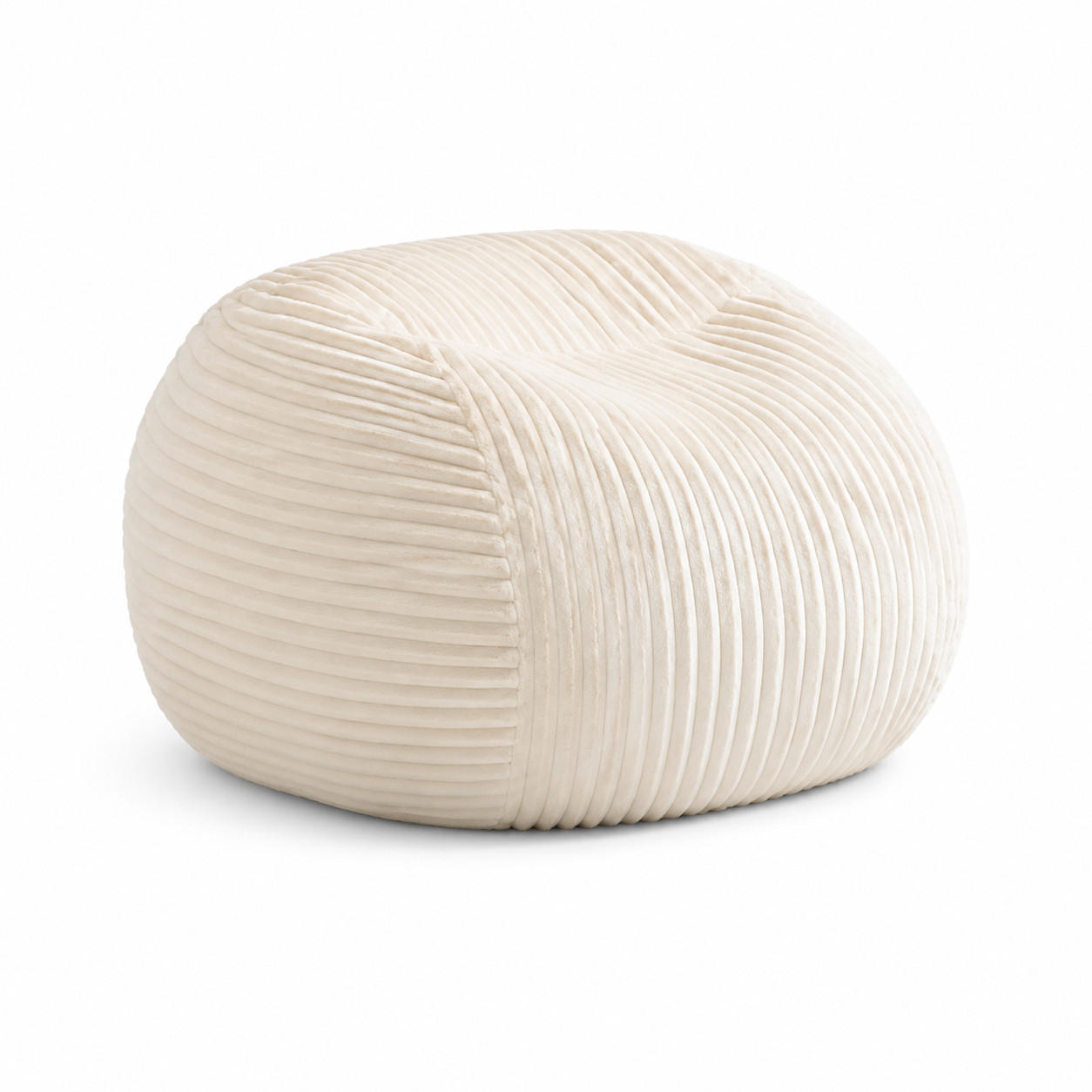 SITZSACK Flanell Beige - Beige, Textil (85/24/85cm) - WISHDOR