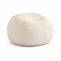 SITZSACK Flanell Beige - Beige, Textil (85/24/85cm) - WISHDOR