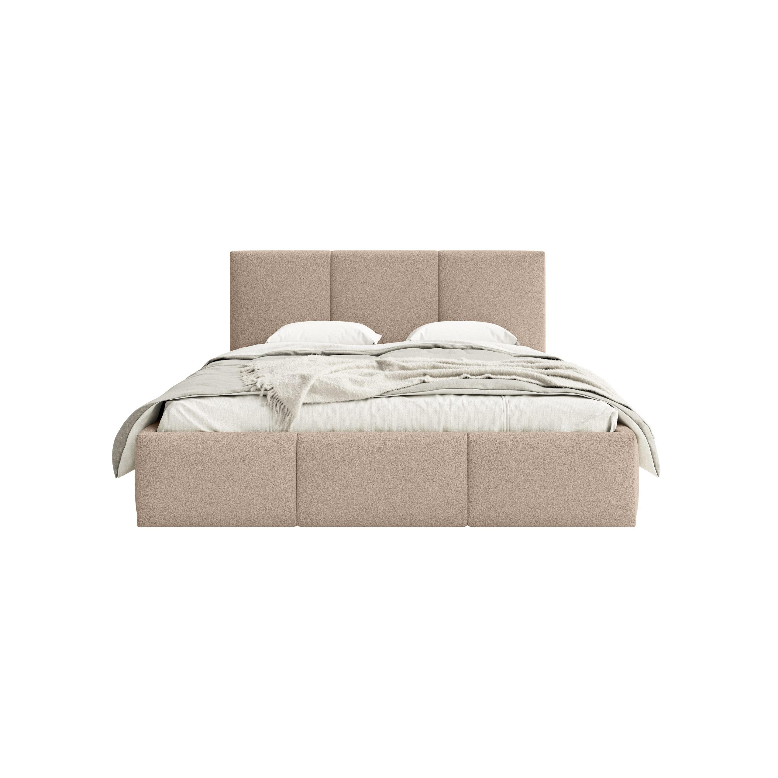 Fedve POLSTROVANÁ POSTEL FONDI SLIM 180x200 cm, Béžová