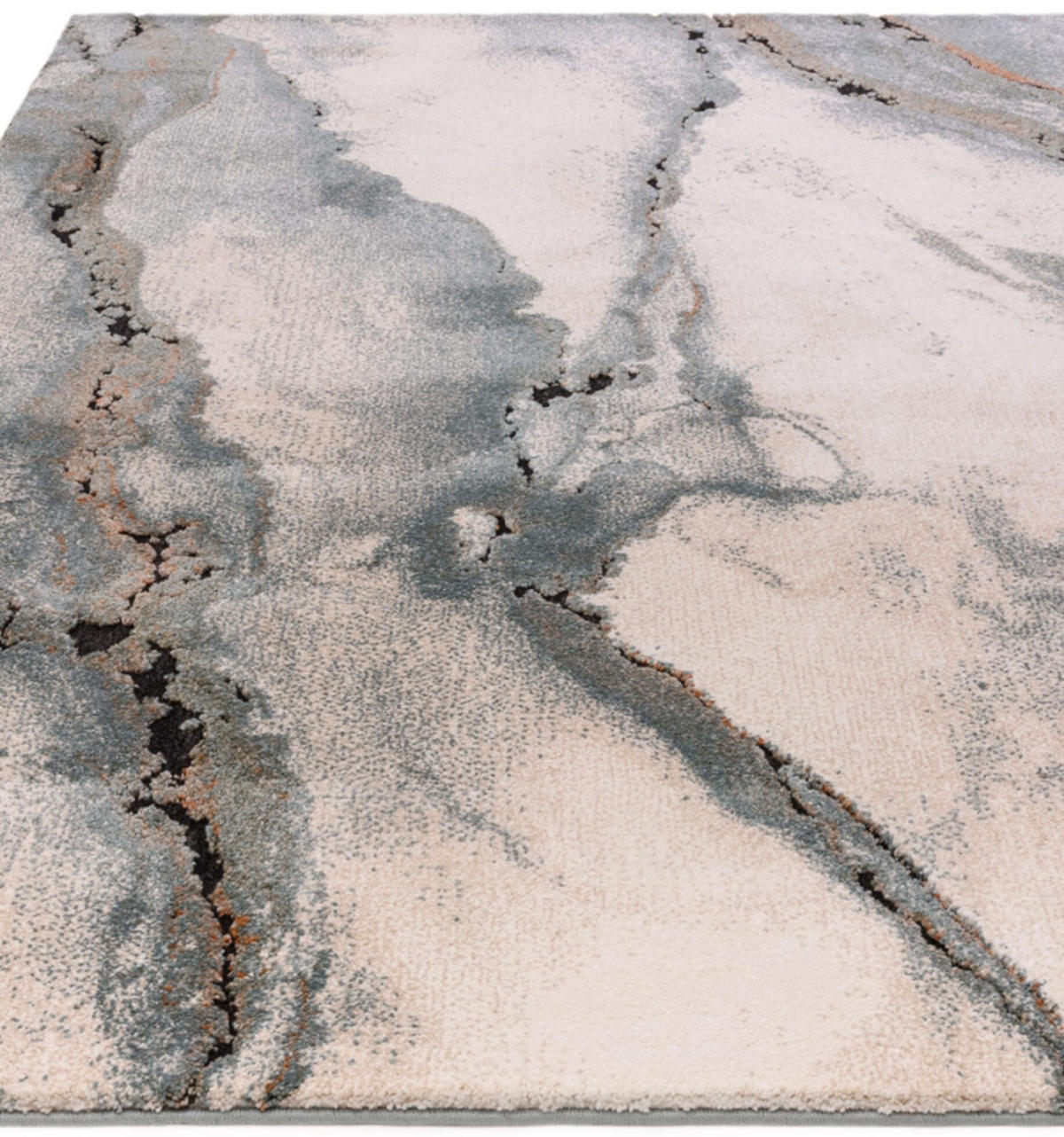 TEPPICH Flachgewebe HAVEN Blau 120 x 170 cm - Blau, Textil (120/170cm) - Novatrend