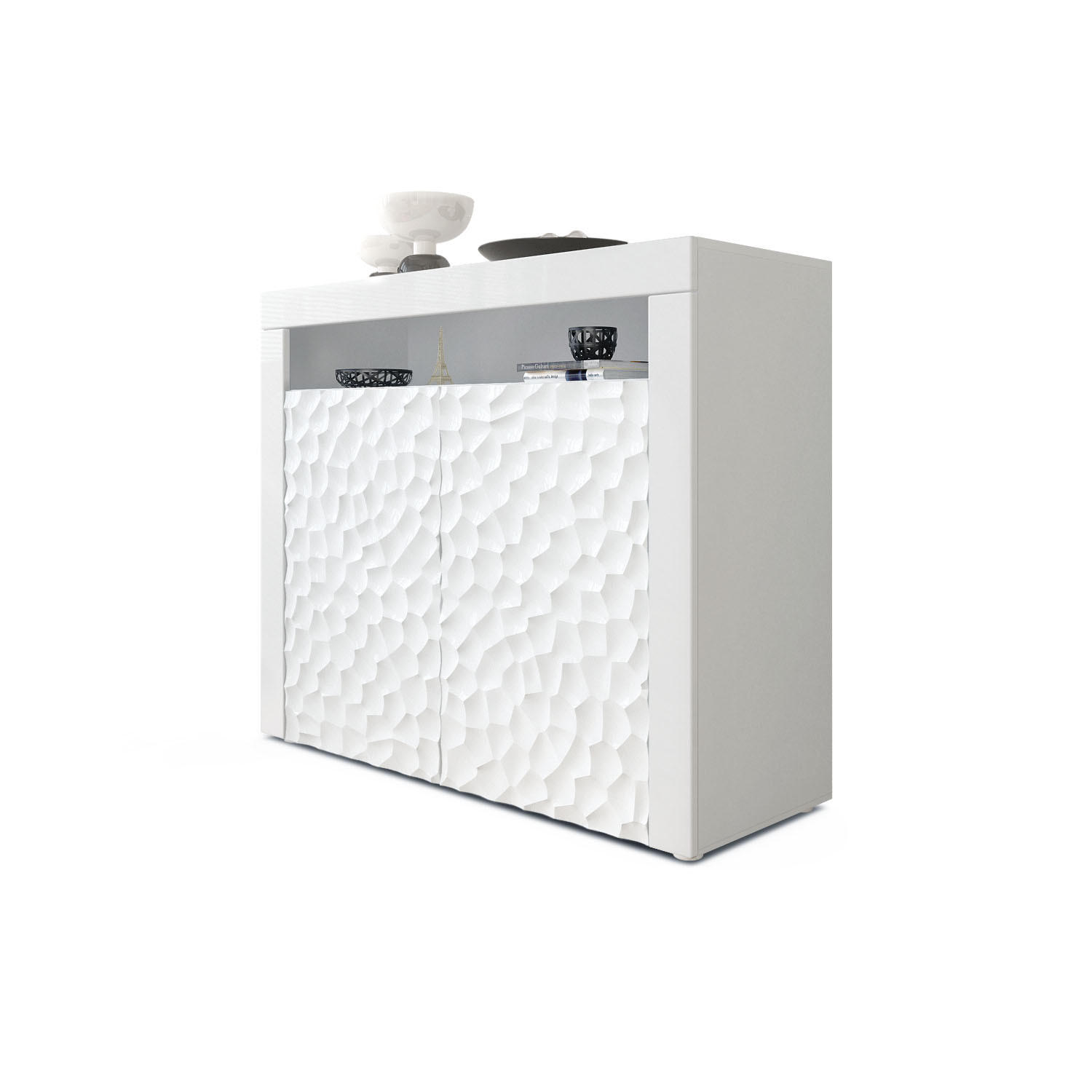 Vladon Sideboard Perlmutt 155x46x40 cm