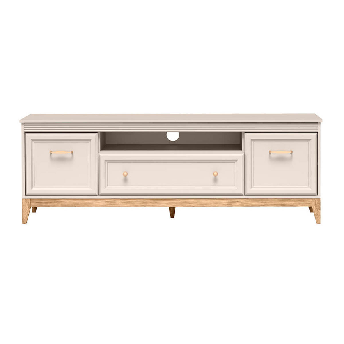TV-LOWBOARD Windsor W-9 179 x 61,5 x 40,5 cm Kaschmir - Kaschmir/Eichefarben, Eichenholz/Holzwerkstoff (179/61.5/40.5cm) - Koseto