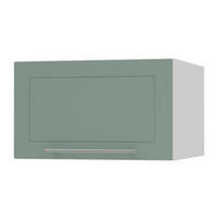 KLAPPHÄNGESCHRANK Kvantum W6B/50 Mint Matt / Weiß Matt 50 / 59 / 36cm - Weiß/Mintgrün, Holz/Holzwerkstoff (50/36/59cm) - Feldmann-Wohnen