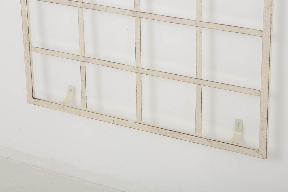 RANKGITTER Gunnar 70x1x180cm Metall Antik-Creme Rankhilfe - Creme, Metall (70/180/1cm) - DELUKE