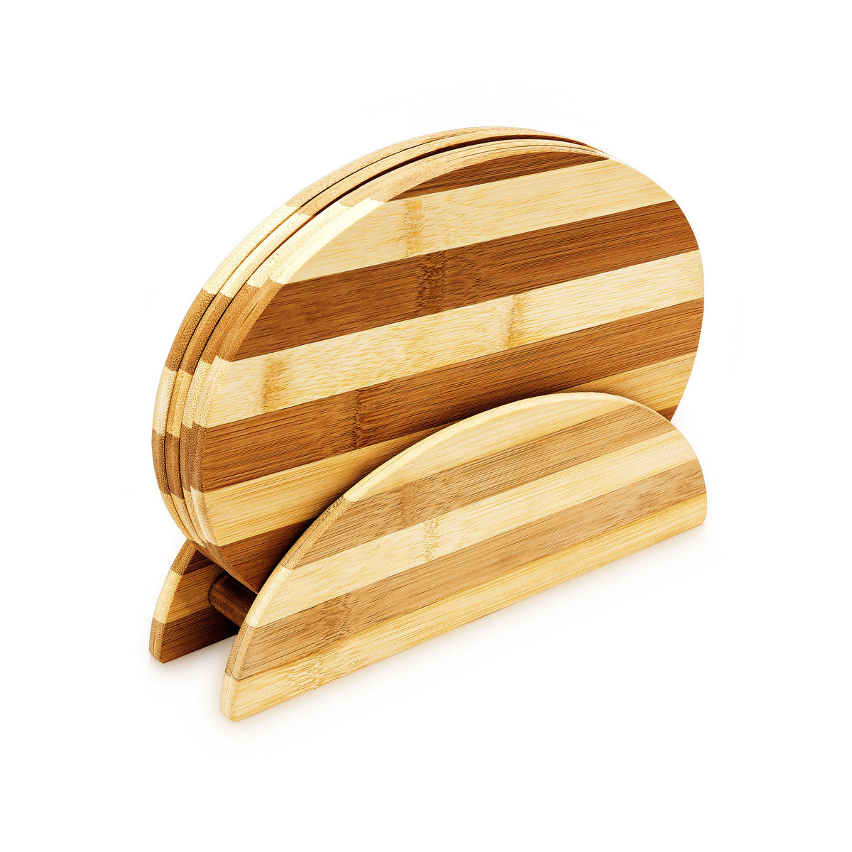 FRÜHSTÜCKSBRETTCHEN - Hellbraun, Holz (18.5/25cm) - Relaxdays