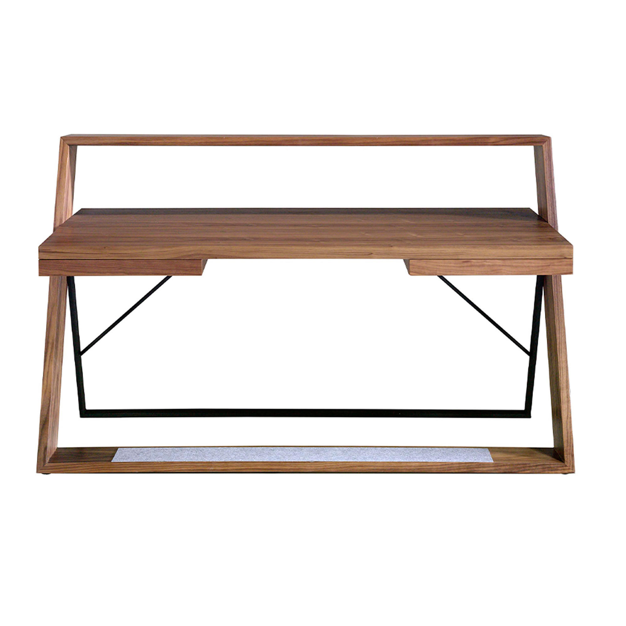 SCHREIBTISCH Walnuss 176/76/105 cm - Walnussfarben, Holz (76/176/105cm) - ANGEL CERDA