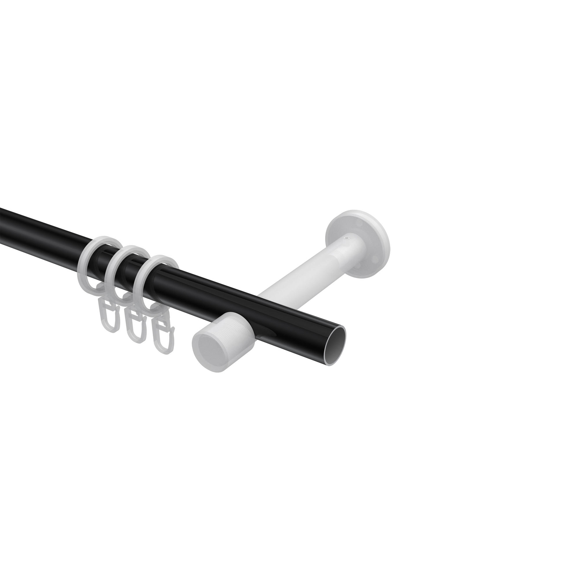 Thumbnail - Interdeco Gardinenstangen-Set, Schwarz, Metall, 420 cm, Wohntextilien, Gardinen & Vorhänge, Gardinen-Stangen