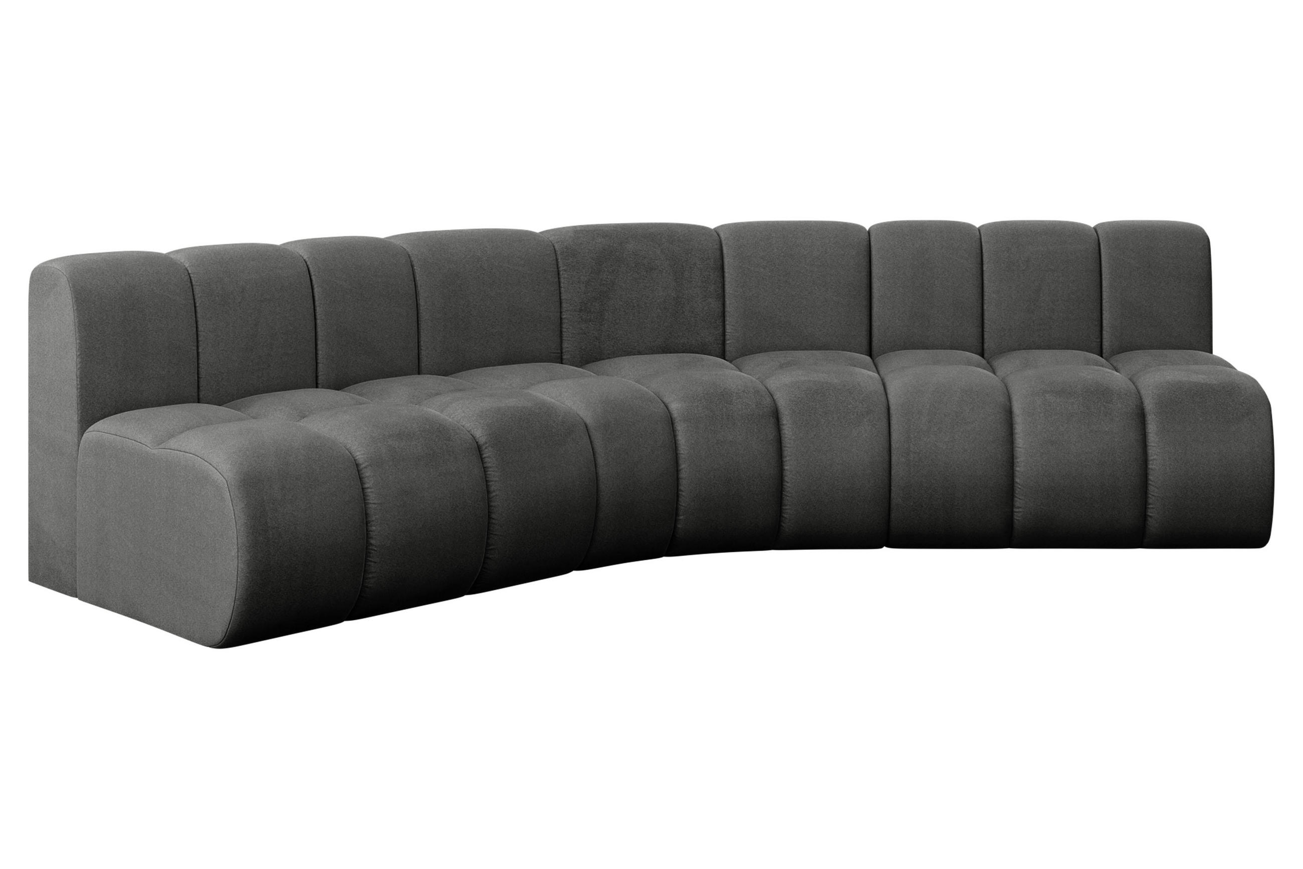 Altdecor Ecksofa Dunkelgrau 290x174 cm