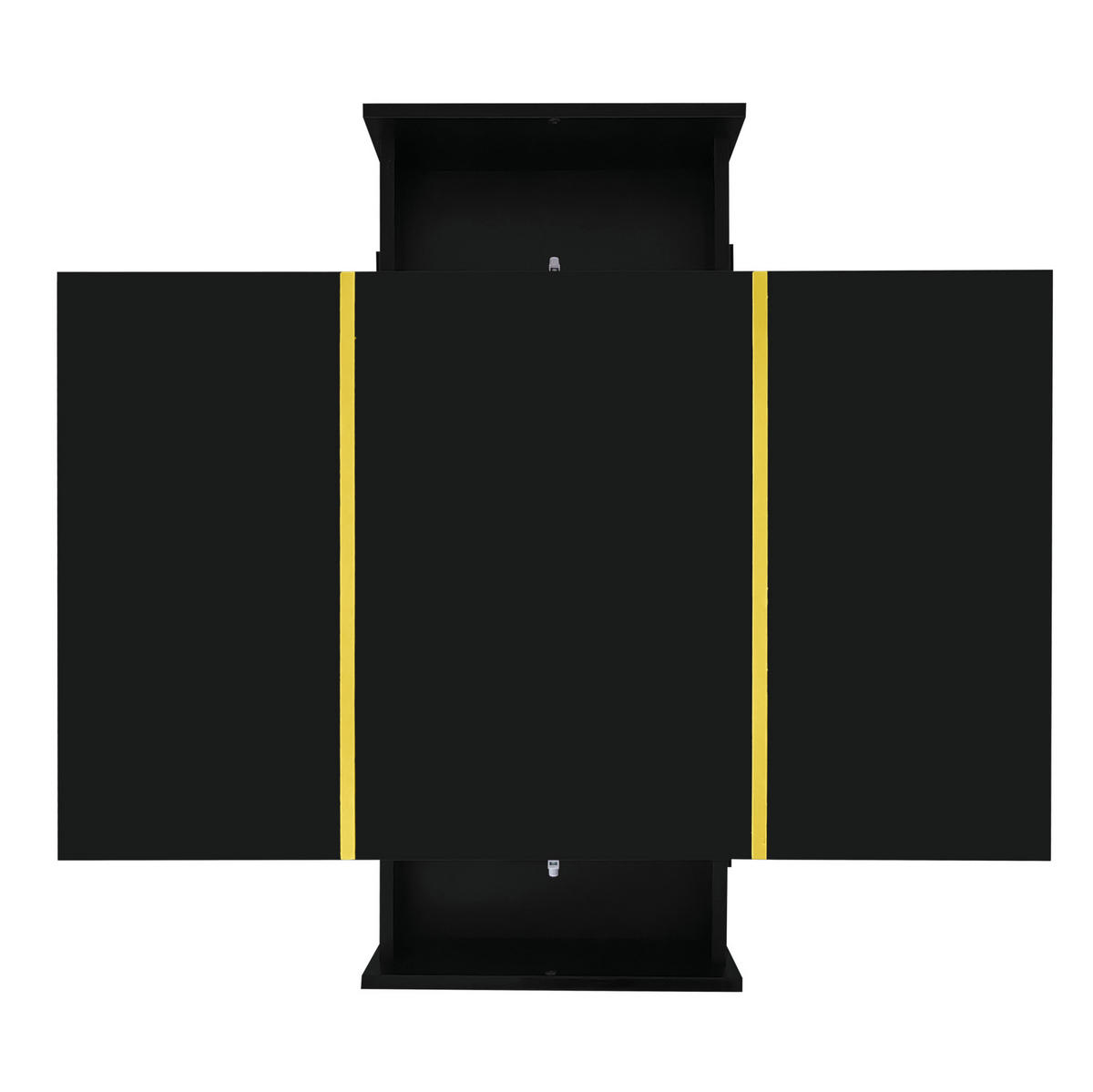 COUCHTISCH aus MDF 100x60x41,5 cm Schwarz Hochglanz mit 2 Schubladen - Schwarz, Holzwerkstoff (100/60/41.5cm) - IVMEU
