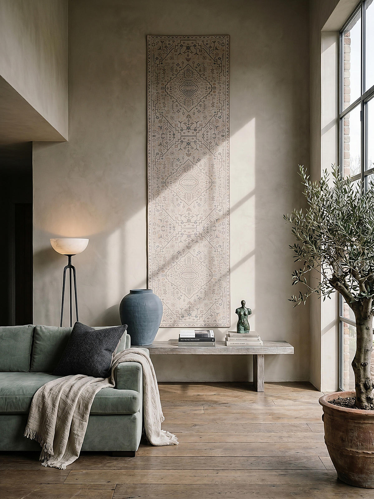 TEPPICHLÄUFER HURST 60/230 cm - Beige, Textil (230/60cm) - KADIMA DESIGN