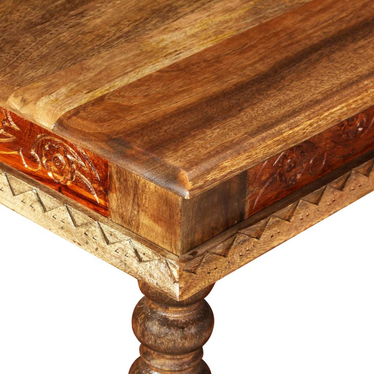 COUCHTISCH Massivholz Mango Akazie 110x60x38 cm - Braun, Holz (60/110/38cm) - furnicato