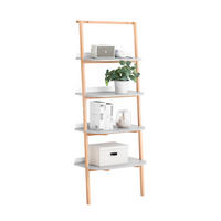 BÜCHERREGAL Grau-Natur - Naturfarben/Grau, Holz/Holzwerkstoff (65/169/39cm) - SoBuy