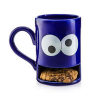 KAFFEEBECHER Keks, mit Keksfach, Blau, 250 ml - Blau, Keramik (0.25L)