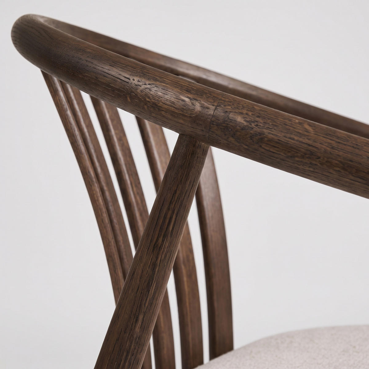 MATSTOL Asti 54 x 57 x 78 cm – rökt/sandgrå - Grå, Trä/Textil (54/78/57cm) - ebuy24