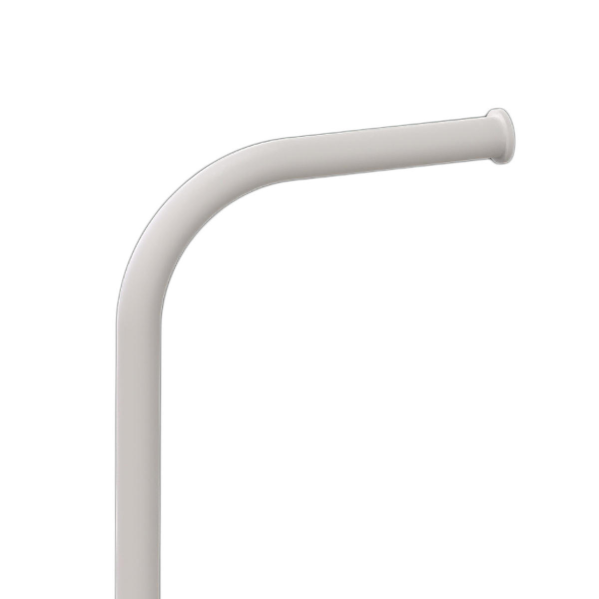 WC-GARNITUR - Weiß, Kunststoff/Metall (23/64.5/17cm) - Relaxdays