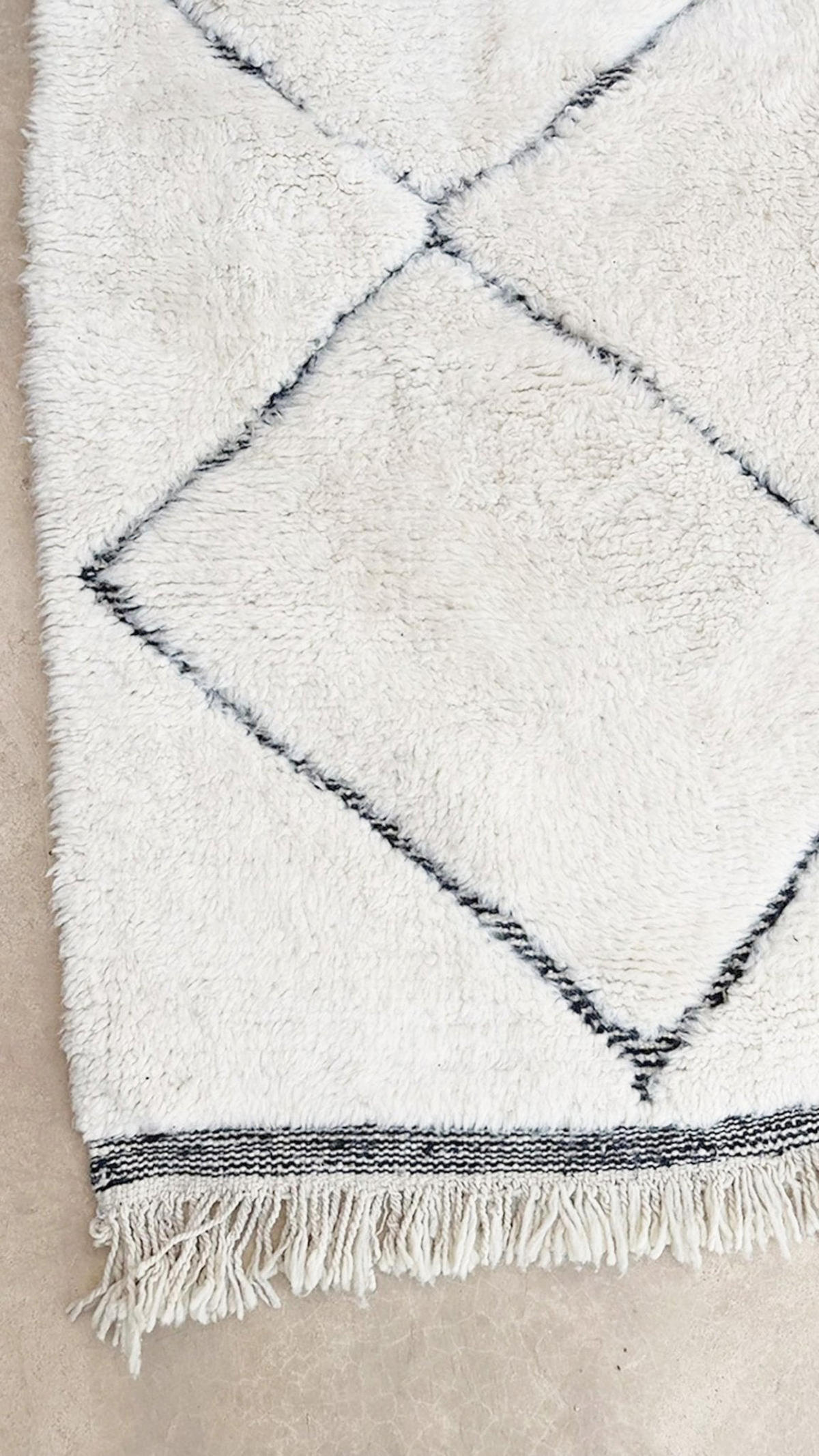 BERBERTEPPICH aus reiner Wolle 149x 250 cm - Beige, Naturmaterialien (149/250cm) - AFK Living