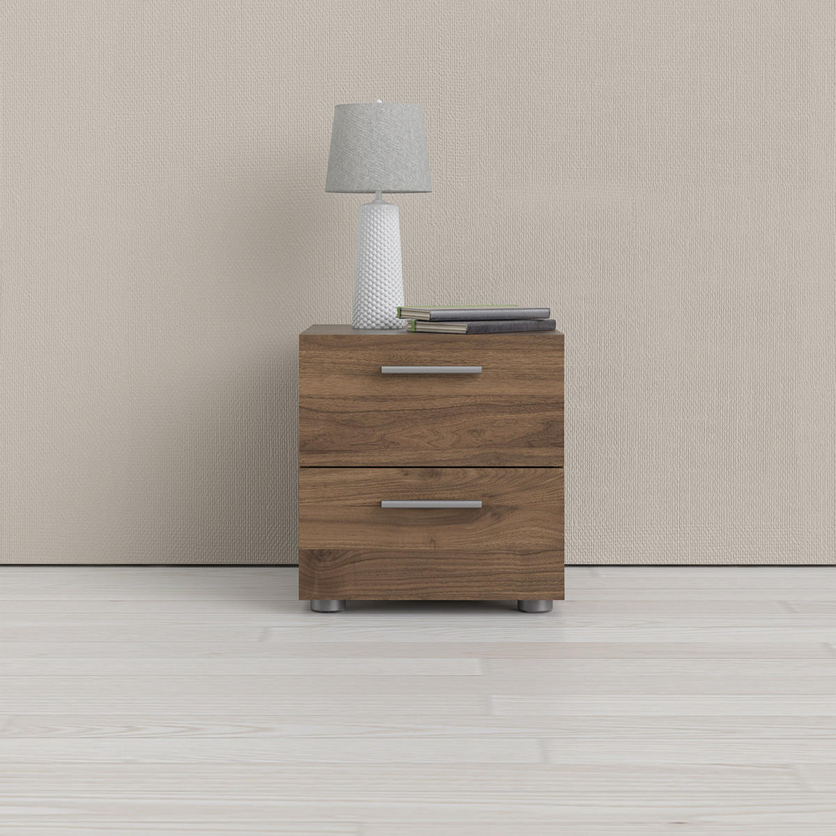 NACHTSCHRANK walnuss - Braun, Holzwerkstoff (40/42/40cm) - ebuy24