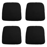SITZKISSEN Panama 48/48 cm 4er-Set - Schwarz, Textil (48/5/48cm) - Madison