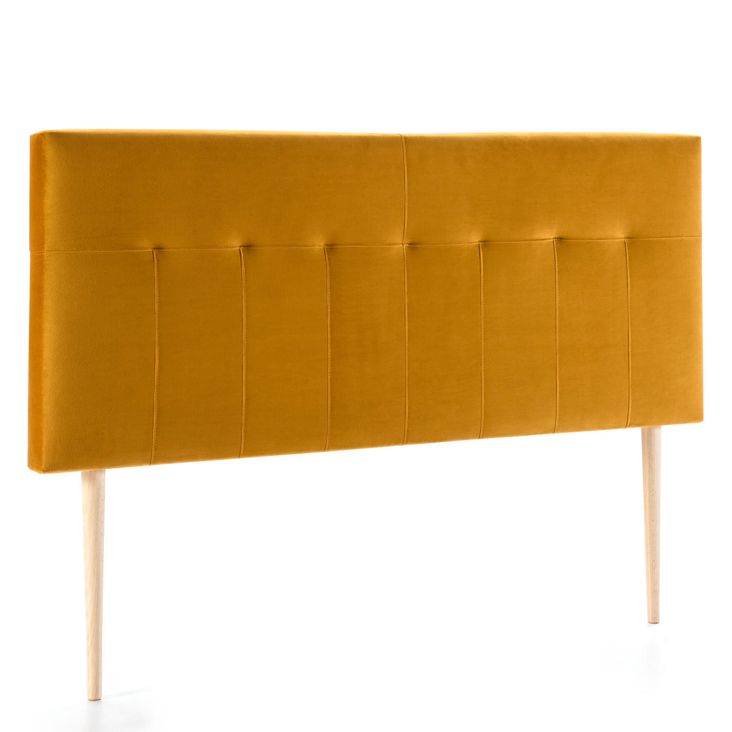 KOPFTEIL 160x100 cm Napoles Senf - Dunkelgelb, Textil (8/100/160cm) - VS Venta-stock
