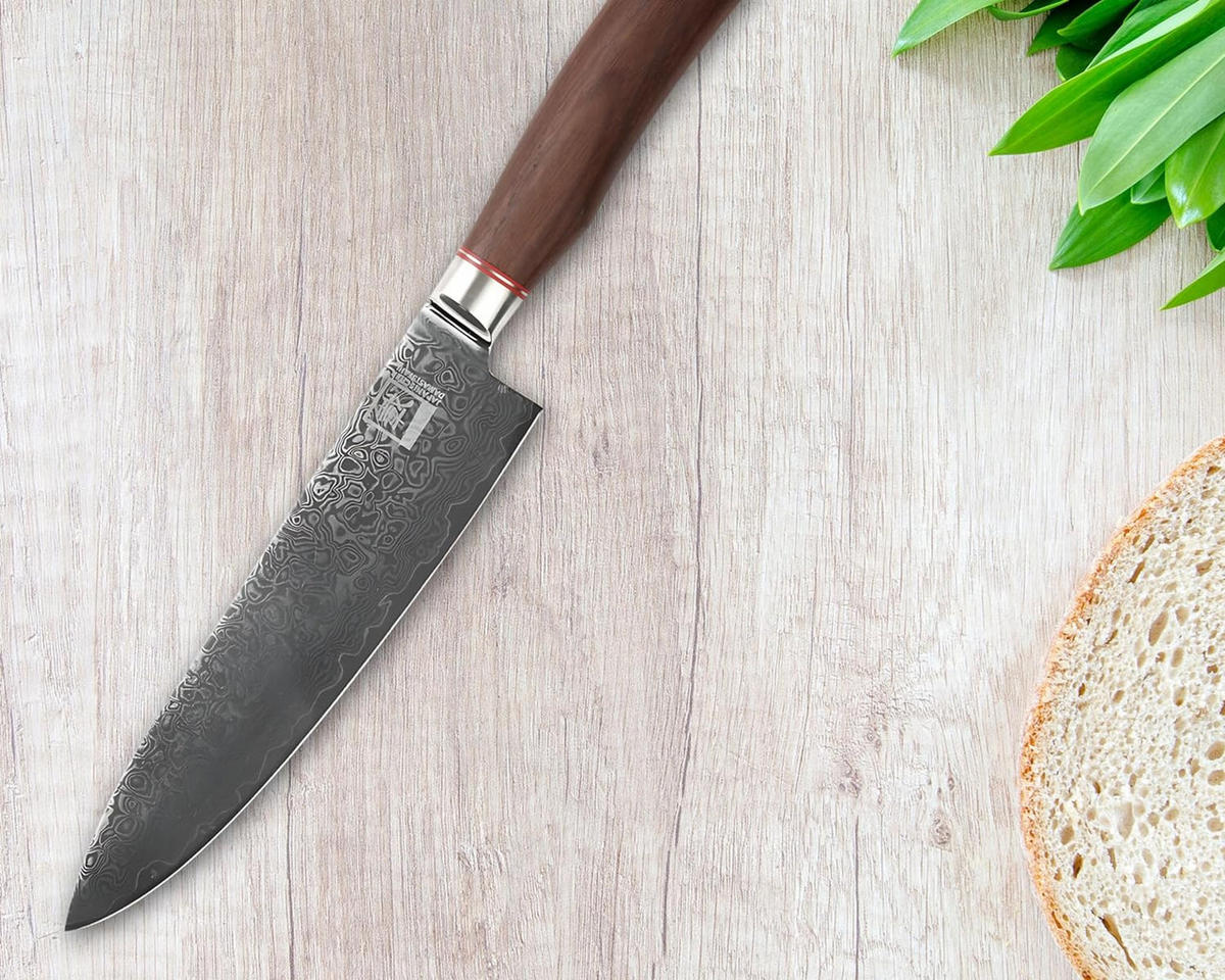 CHEFMESSER Damastmesser Kurumi - Braun, Metall (32cm) - Zayiko