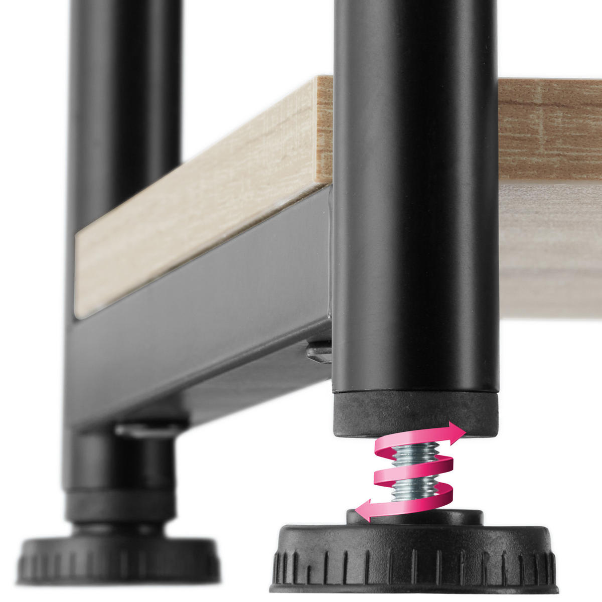 BEISTELLTISCH Yonkers,38,5 x 30 x 51,5 cm,Industrial Holz hell, Eiche Sonoma - Naturfarben, Holzwerkstoff (38.5/30cm) - tectake