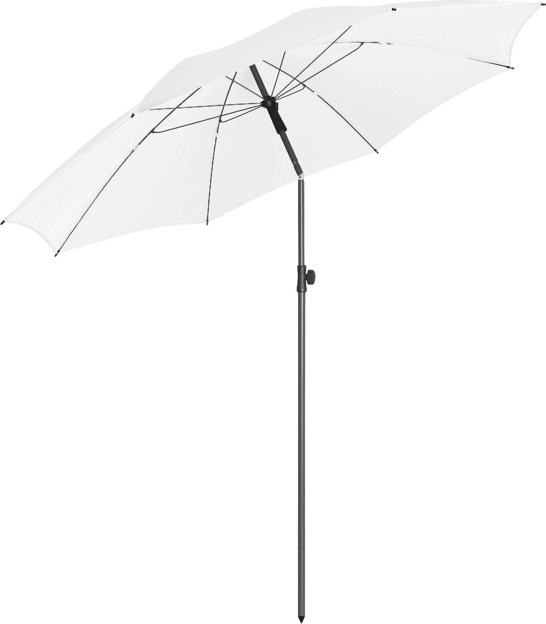 SONNENSCHIRM 200/200/126 cm - Weiß, Kunststoff (200/200cm) - FARE