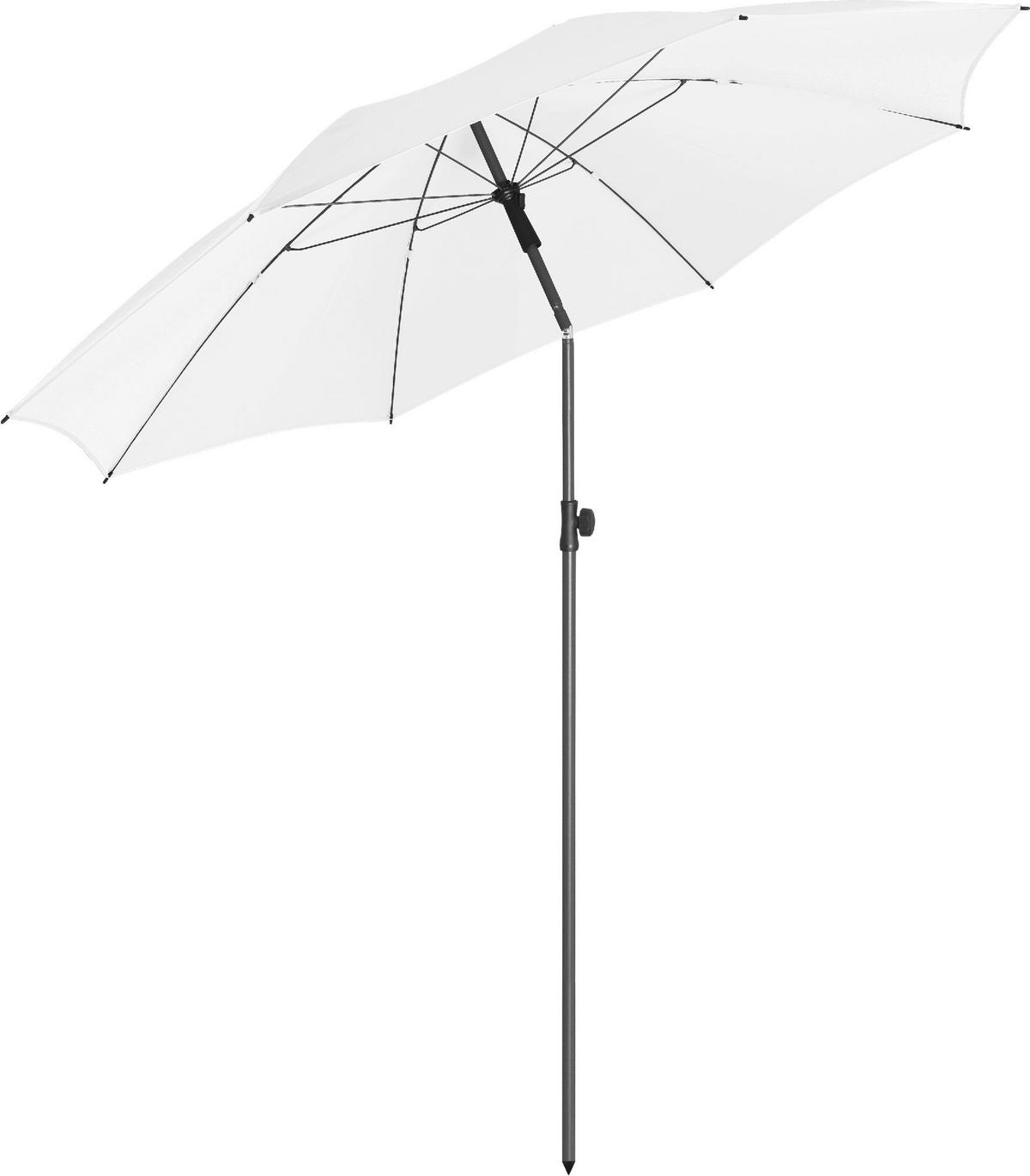 SONNENSCHIRM 200/200/126 cm - Weiß, Kunststoff (200/200cm) - FARE