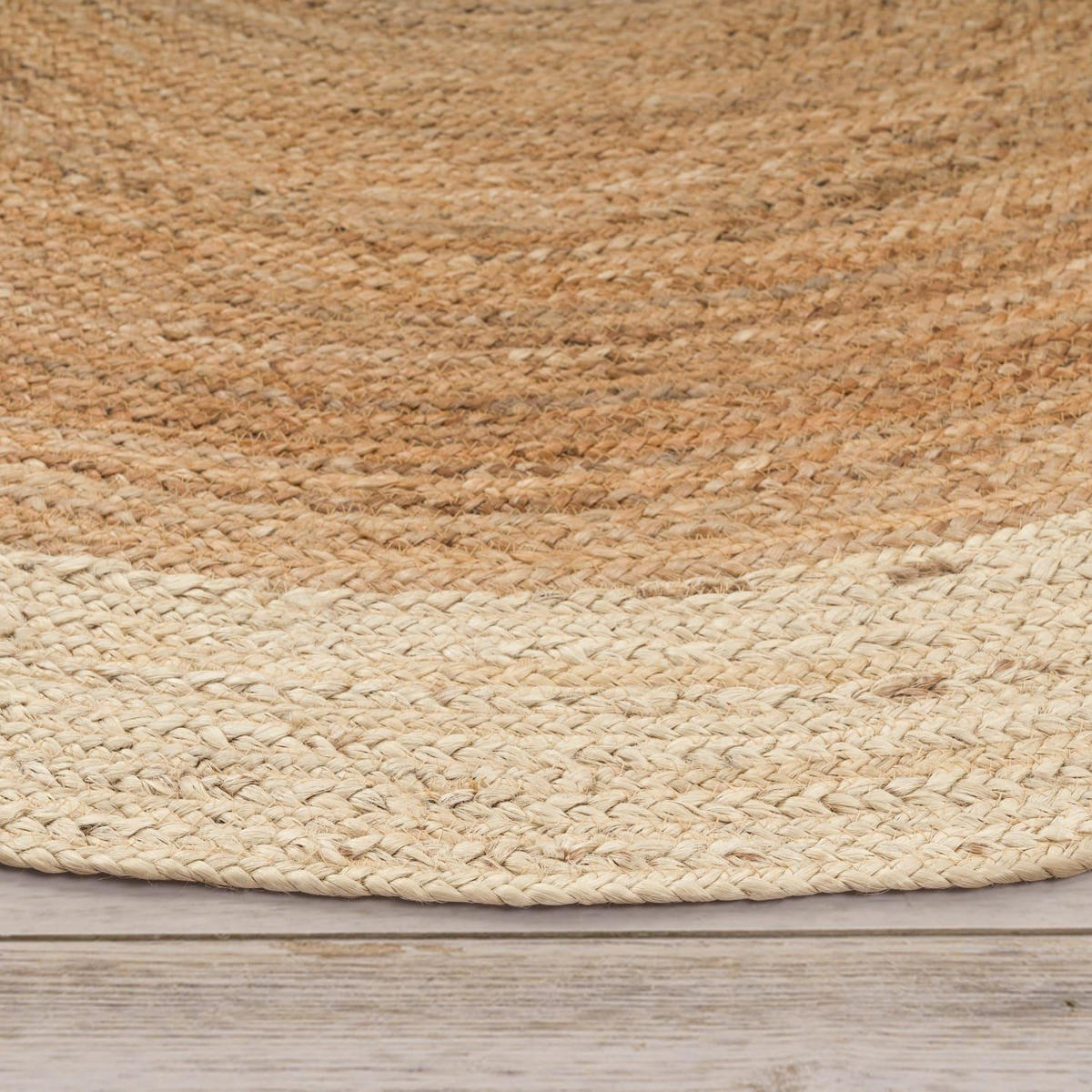 HOCHFLORTEPPICH 80/80 cm Viborg 594 - Beige, Naturmaterialen (80/80cm) - Paco Home