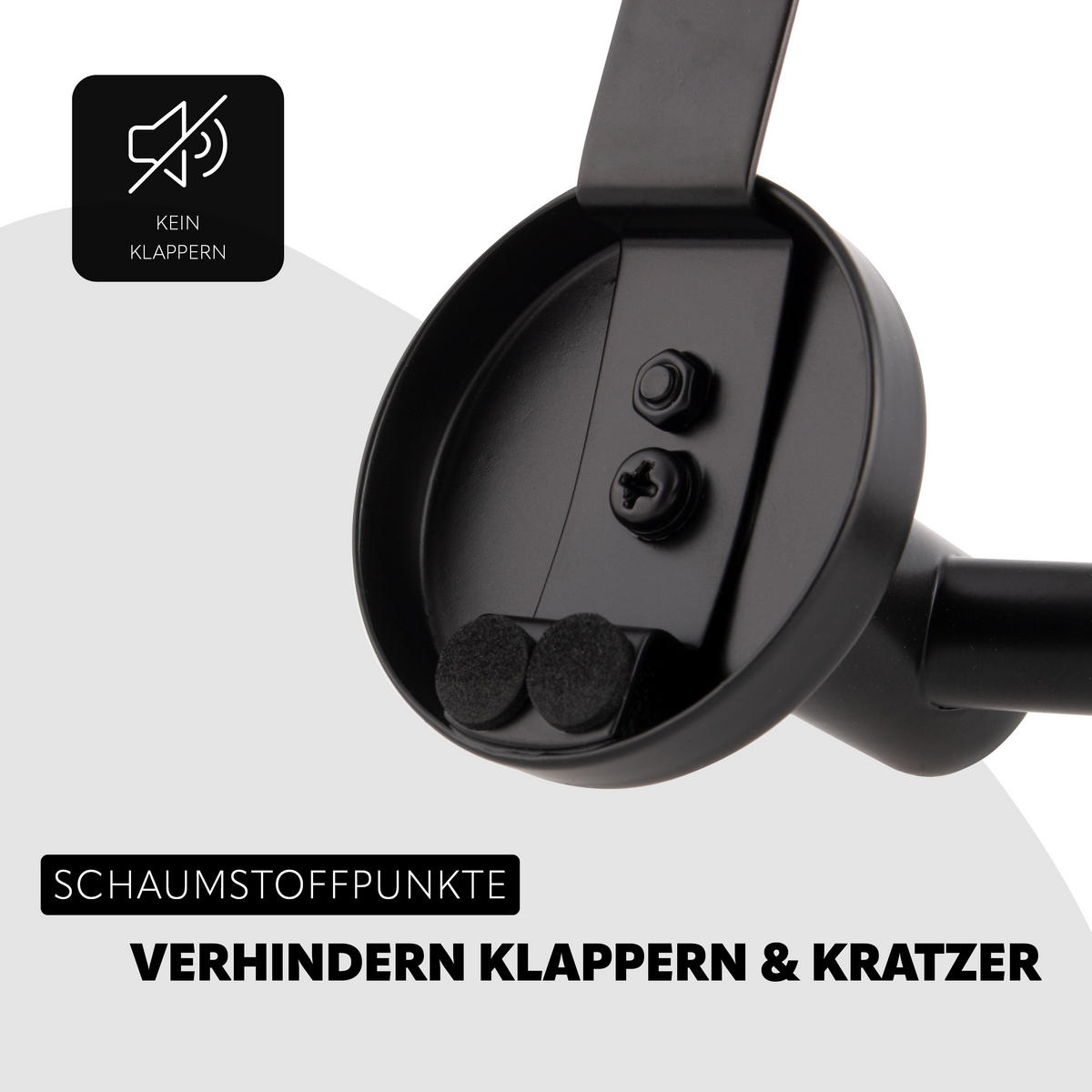 TÜR-HANDTUCHSTANGE PIAZZA BLACK, Edelstahl - Schwarz, Metall (66/6/15cm) - bremermann