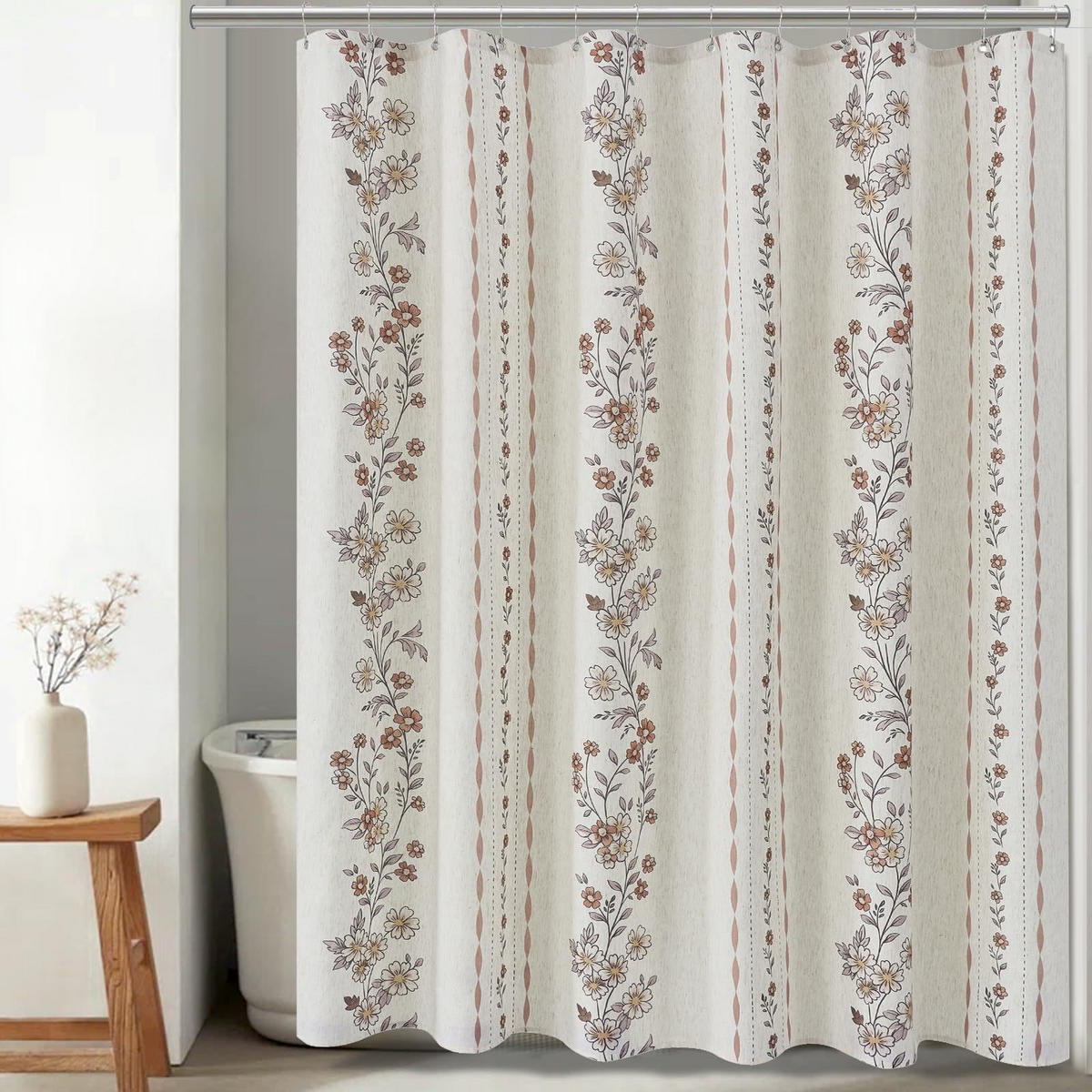 DUSCHVORHANG – 180 x 180 cm – Material: Polyester - Multicolor, Textil (180/180cm)