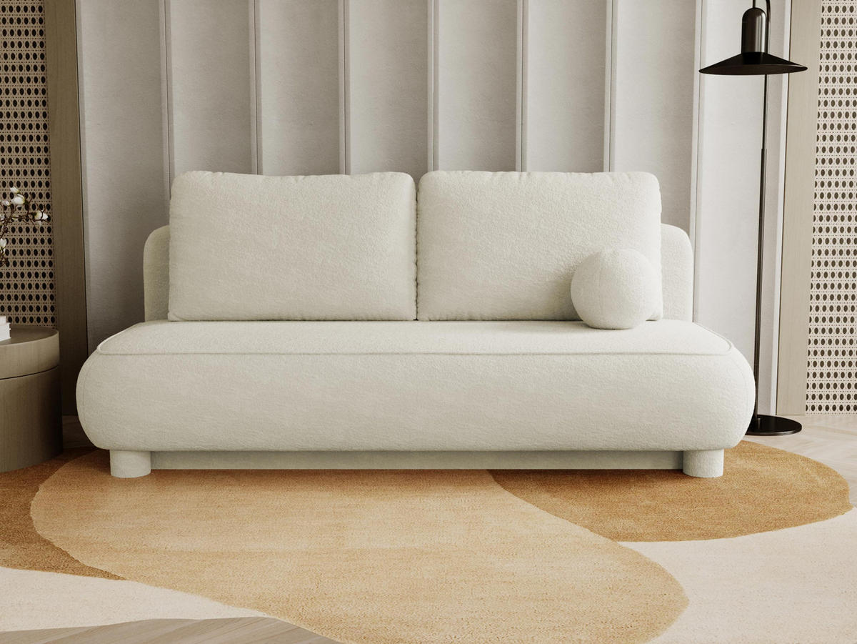 SCHLAFSOFA Gaja - Creme, Holz/Textil (209/96/96cm) - MIRJAN24