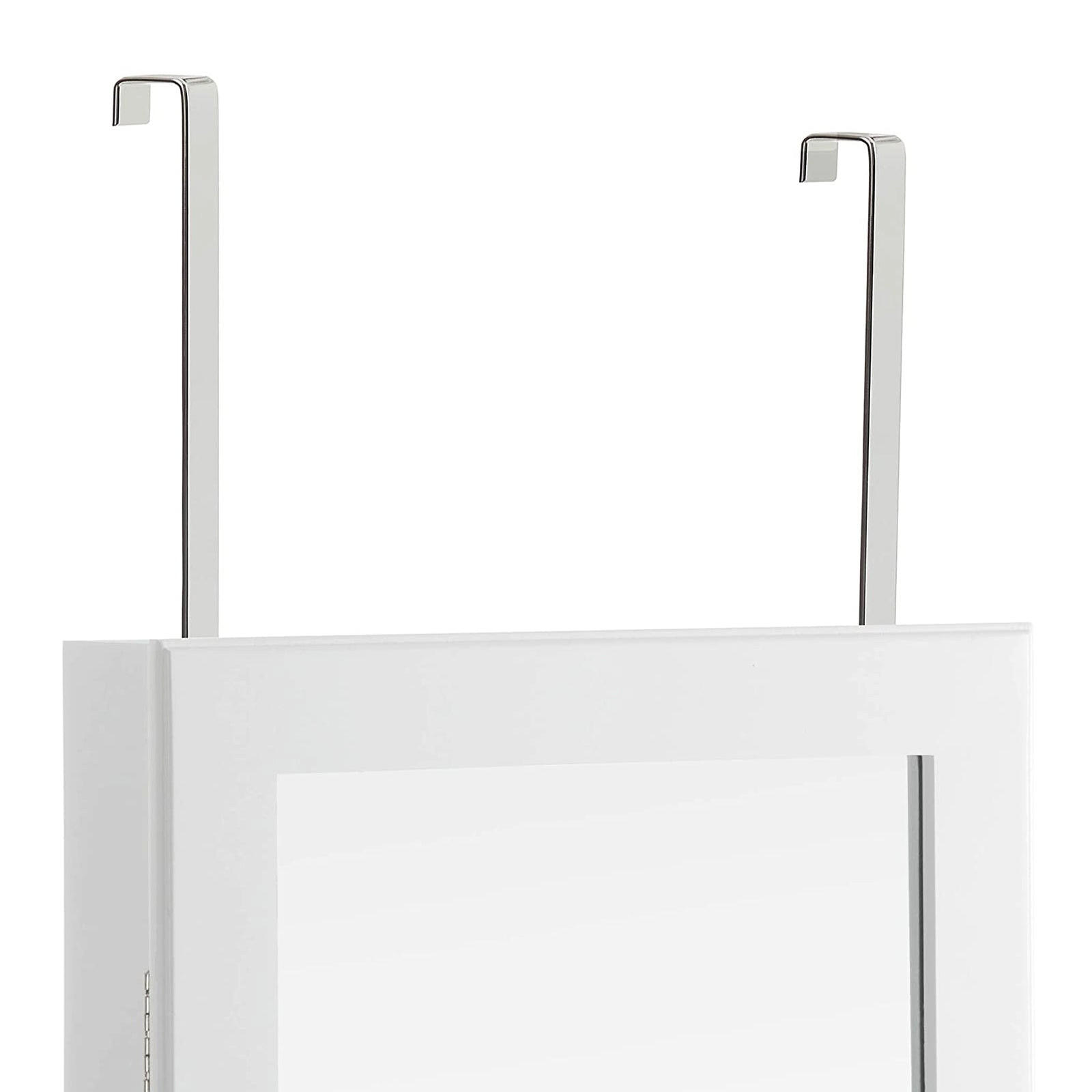 TÜRHAKEN FÜR SCHMUCKSCHRANK 2ER-SET - Silberfarben, Metall (2.2/1.2cm) - Hansiro