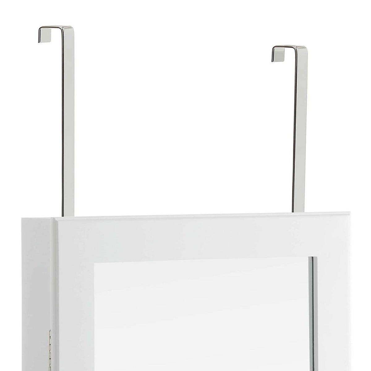 TÜRHAKEN FÜR SCHMUCKSCHRANK 2ER-SET - Silberfarben, Metall (2.2/1.2cm) - Hansiro