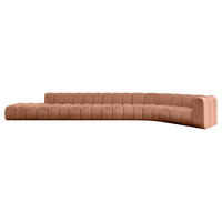 ECKSOFA modulares Sofa Tilmo-L3 - 581x194x70 cm Apricot - Koralle, Holzwerkstoff/Textil (581/194cm) - ALTDECOR