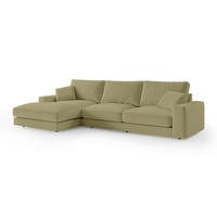 ECKSOFA Harvesty Goldfarben - Goldfarben, Textil (332/92/169cm) - Pillovely