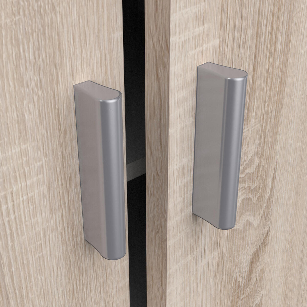 SCHUHSCHRANK 2 Türen L54,6 cm (21 Paare) - Schuhe - Eichefarben, Holzwerkstoff (35.3/108.4/38.1cm) - Calicosy