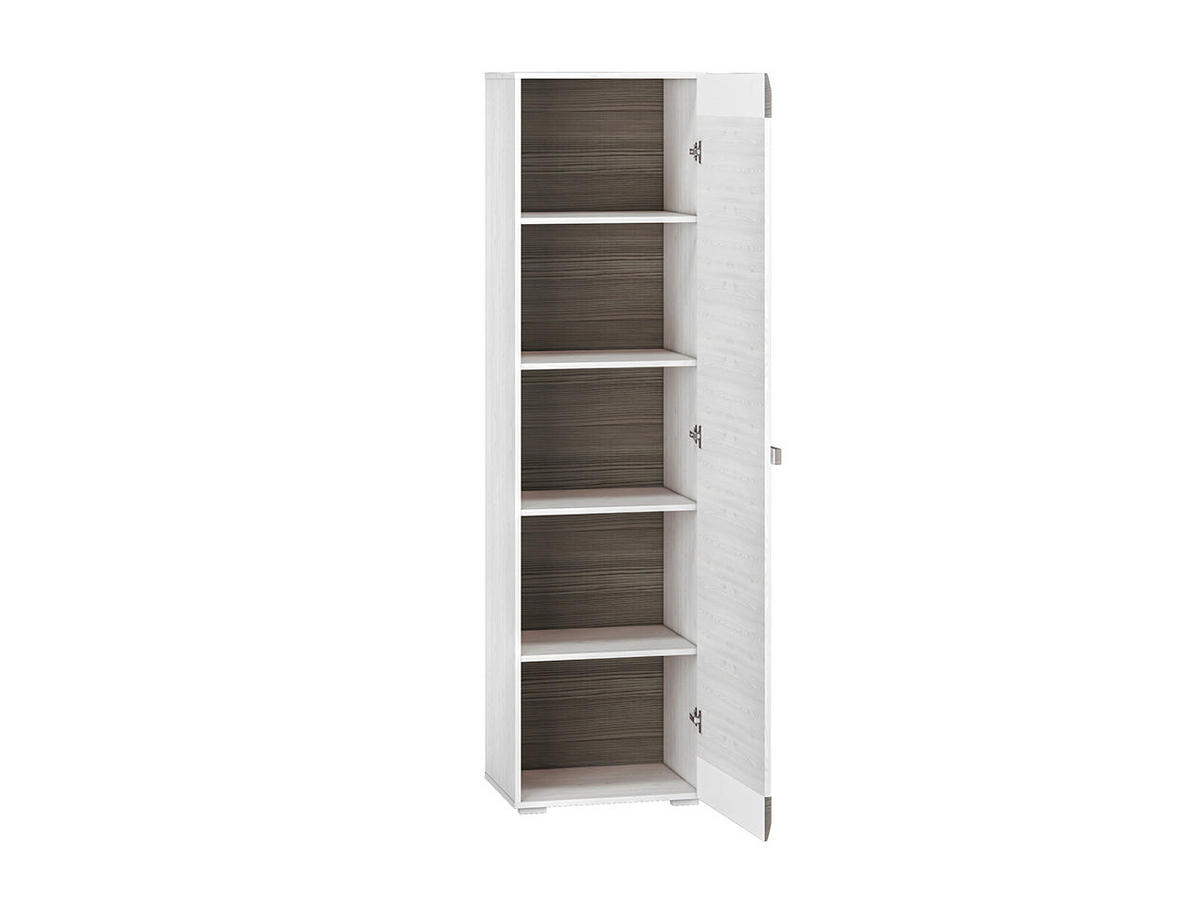 KLEIDERSCHRANK – 55 cm – Blanco – Grau / Eichefarben - Eichefarben/Grau, Holzwerkstoff (55/202/42cm) - hi-markt