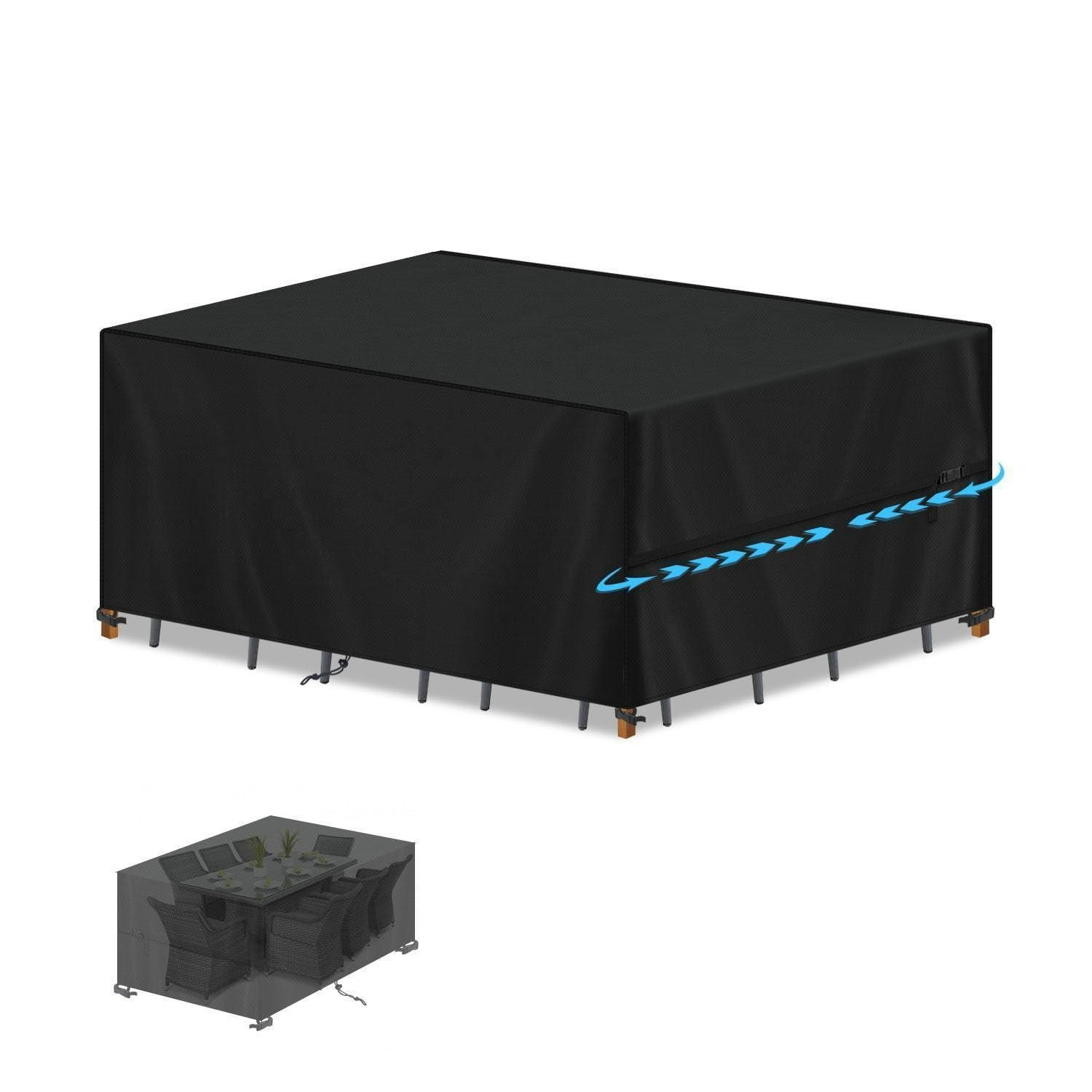 XXXLutz Abdeckhaube Schwarz 120x75x180 cm
