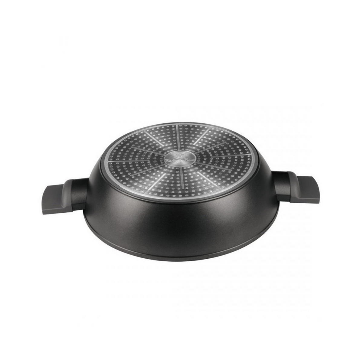TOPF Schwarz 40/30/8 cm BH8129 - Schwarz, Metall (30cm) - Berlinger Haus