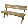 GARTENBANK Beige - Beige, Holz (148/86/54cm) - MCW