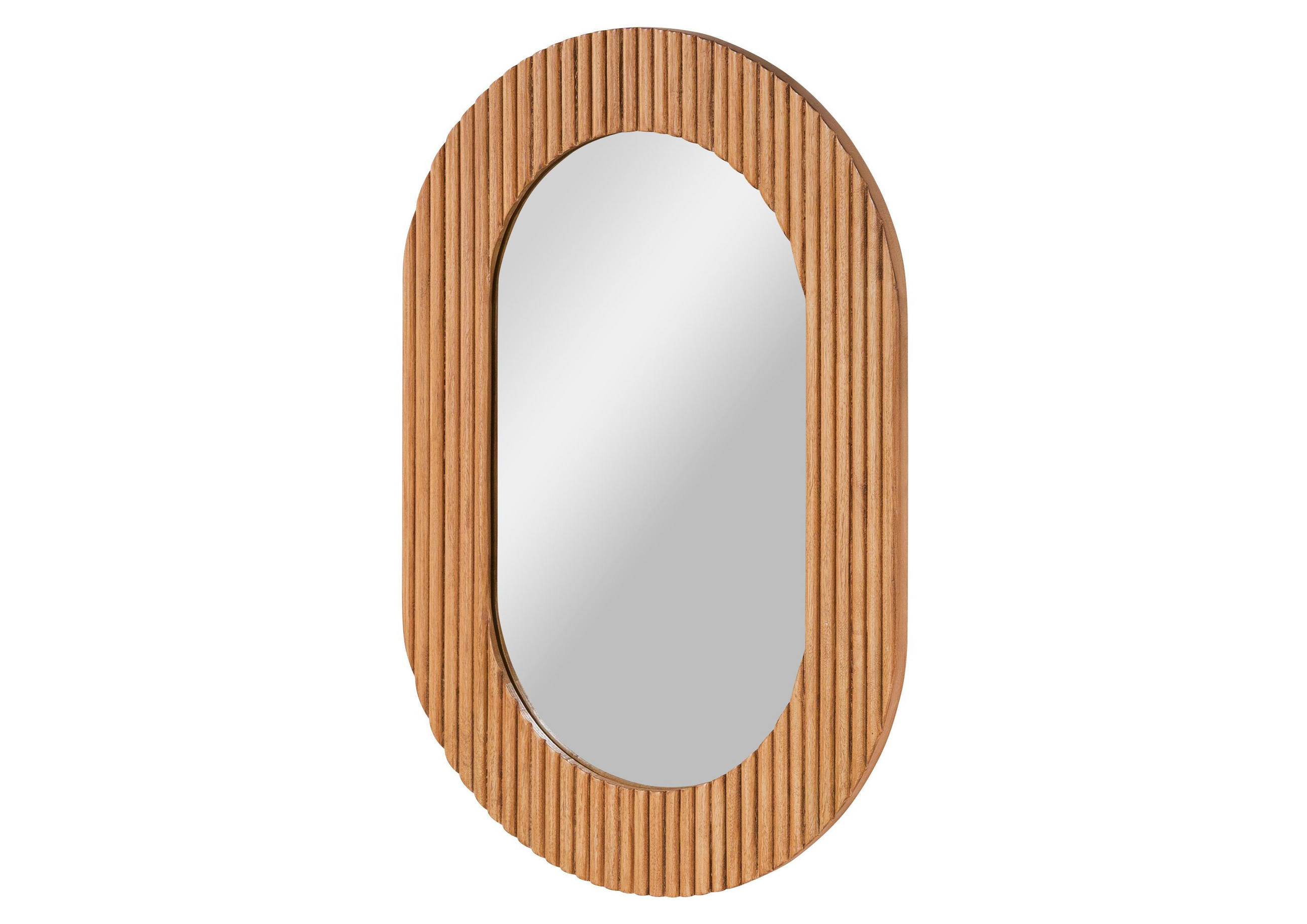 WANDSPIEGEL Mango 50x3x75 natur lackiert BARCELONA #560 - Naturfarben, Holz (50/75/3cm) - Massivmoebel24