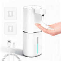 SEIFENSPENDER Automatisch Wandmontage Weiß 380mL USB-C - Weiß, Kunststoff (10.5/8/20.5cm)