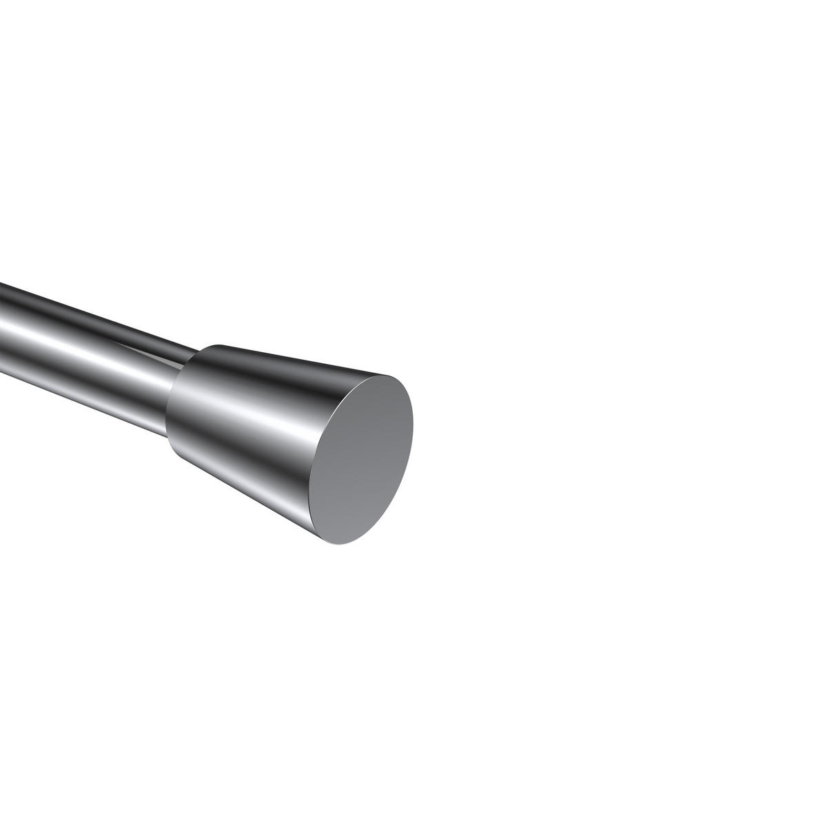 ENDSTÜCKE FÜR GARDINENSTANGEN 20 mm Ø, Sitra Chrom, Packung 2 Stück - Chromfarben, Metall (4.1/3/3cm) - INTERDECO