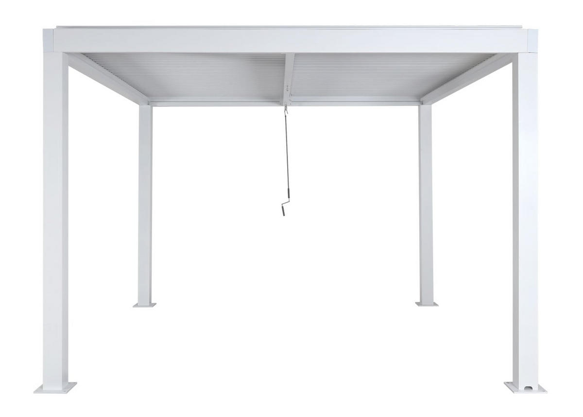 PERGOLA 220x300x300cm Weiß - Weiß, Metall (300/220/300cm) - BERLINLODGE