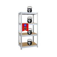 SCHWERLASTREGAL Dino 180x90x60 cm Fachlast 600 kg Verzinkt - Silberfarben, Metall (90/180/60cm) - PROREGAL