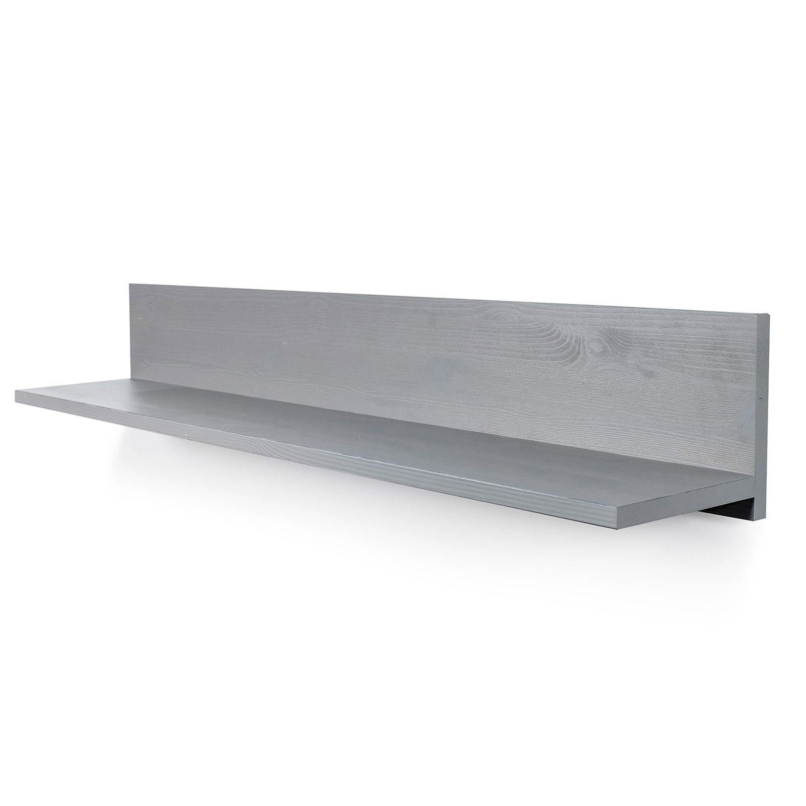 hagge home Wandregal Grau 100x17x17 cm
