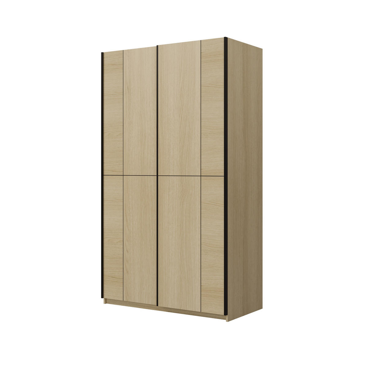 SCHWEBETÜRENSCHRANK LUBERO 120/210/60 cm 3-türig Eiche Lindberg - Eichefarben, Holzwerkstoff (120/210/60cm) - MASSENO