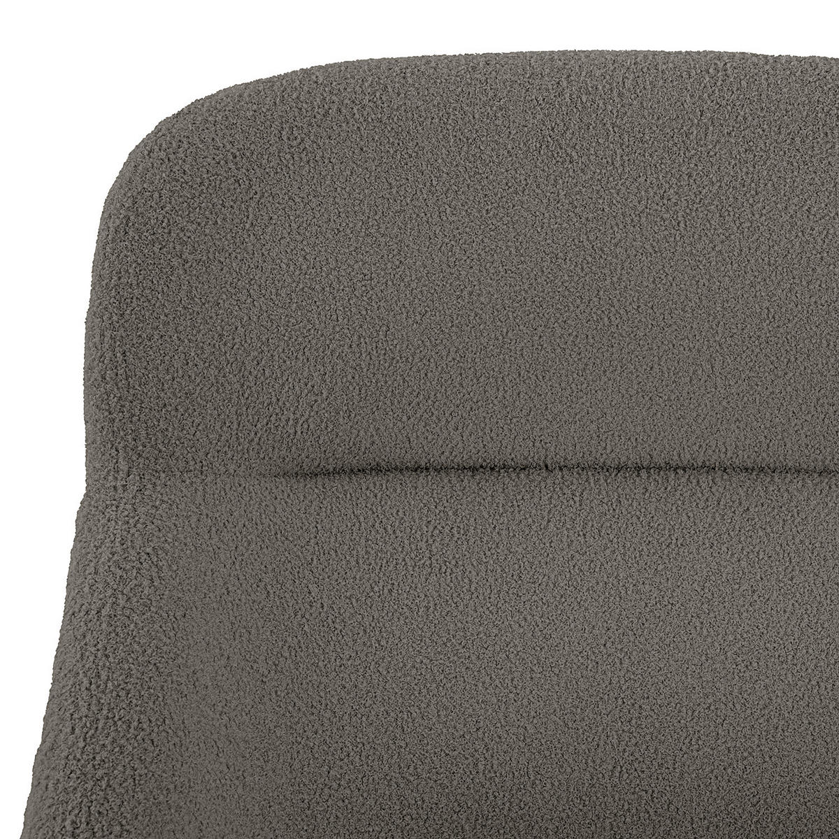SESSEL - Schwarz/Grau, Textil/Metall (73/102/92cm) - home24