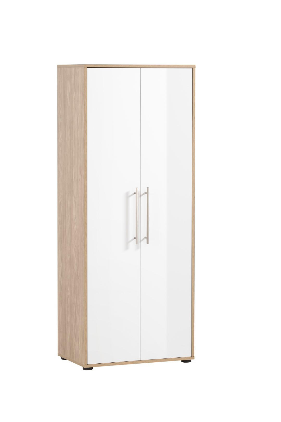 AKTENSCHRANK Swan Tall 164x65x41 cm 4 Fächern & 2 Flügeltüren Eiche/Weiß - Eichefarben, Holz (65/164/41cm) - PROREGAL
