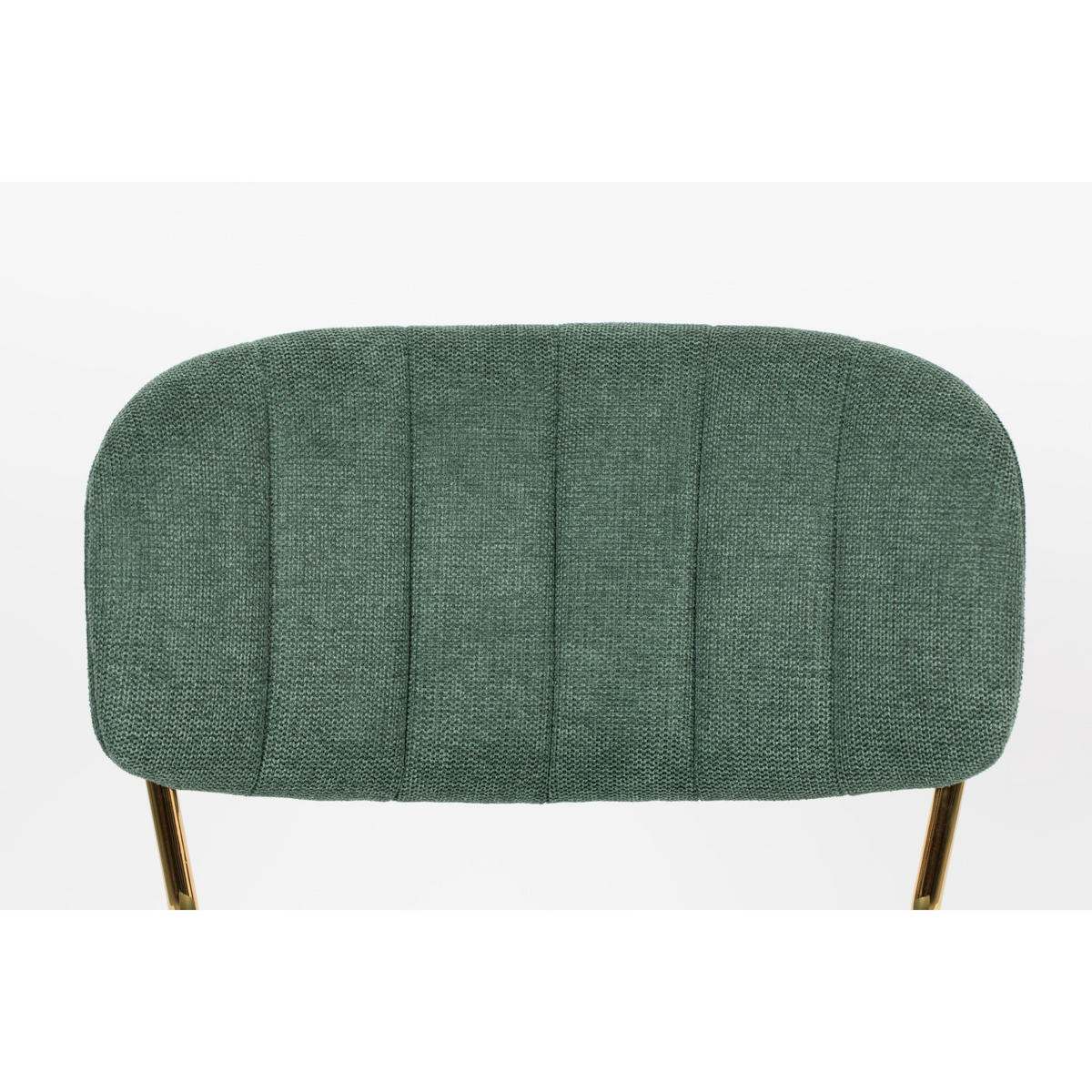 ESSZIMMERSTUHL Jolien Gold/ Dunkelgrün - 2 er Set - Grün, Textil (48/77/56cm) - Housecraft Living
